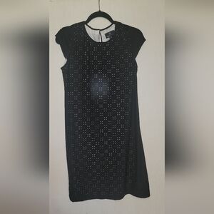 Ronni Nicole Black Eyelet Dress Size 10